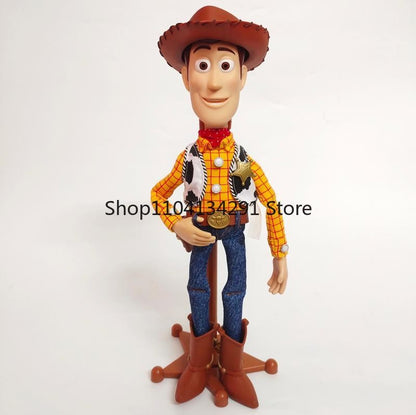 Boneco Xerife Woody Autêntico Toy Story Edição Colecionador com Voz em Inglês - Brinquedo Colecionável para Crianças