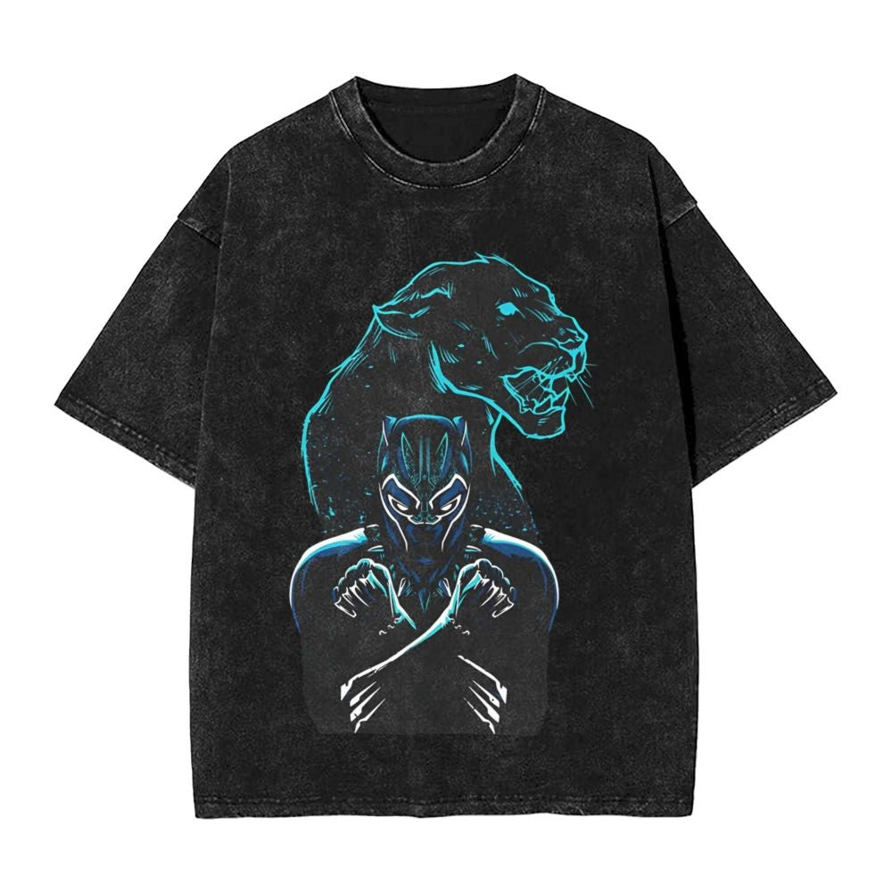 Men's Frgrt T Shirt Black Panther 100% Cotton Clothing Humorous Short Sleeve Crew Neck Tee Shirt 6XL T-Shirts
