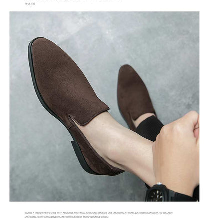 New In Red Bottom Shoes for Men Loafers Flock Solid Slip-On Party Men Dress Shoes Size 38-48 Free Shipping Men Shoes