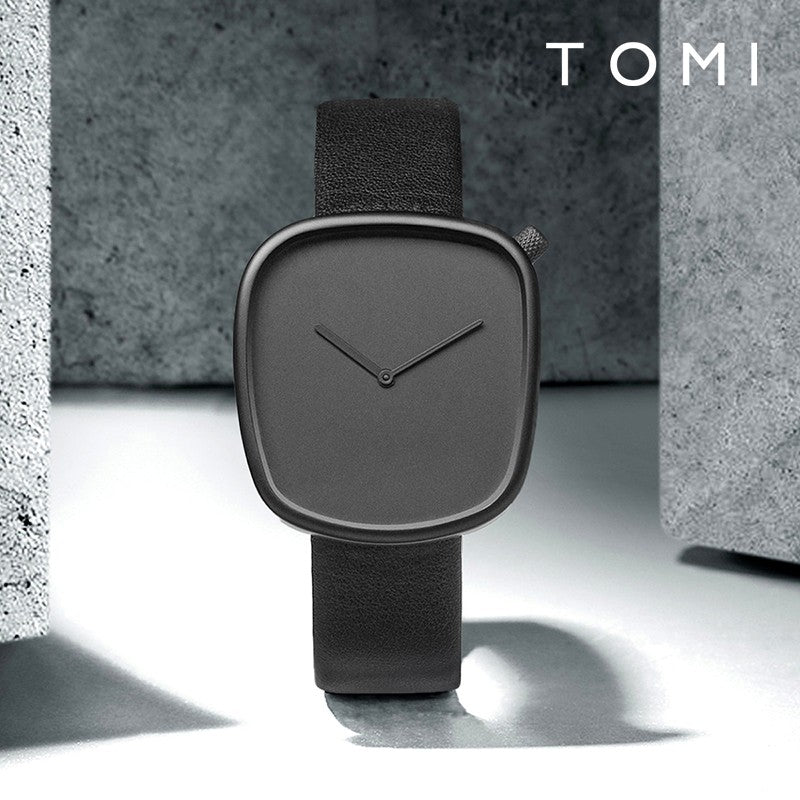 TOMI Watch Minimalist Men's Square Fashion Ultra thin Watch Minimalist Women's High Quality Elegant Quartz Watch Clock Gift