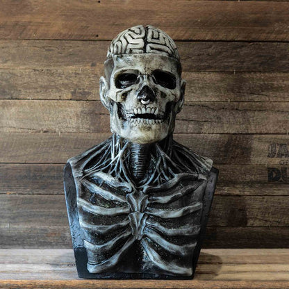 2026 Halloween Latex Skeleton Head Mask Horror Brain Helmet Mask Cosplay Party Supplies Skull Full Face Mask