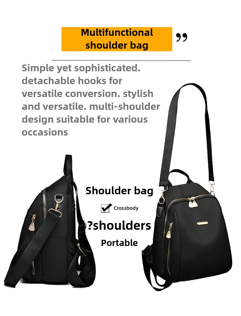 A stylish new women's backpack with a high-end feel, a casual outdoor travel small backpack and a fashionable commuting hand bag