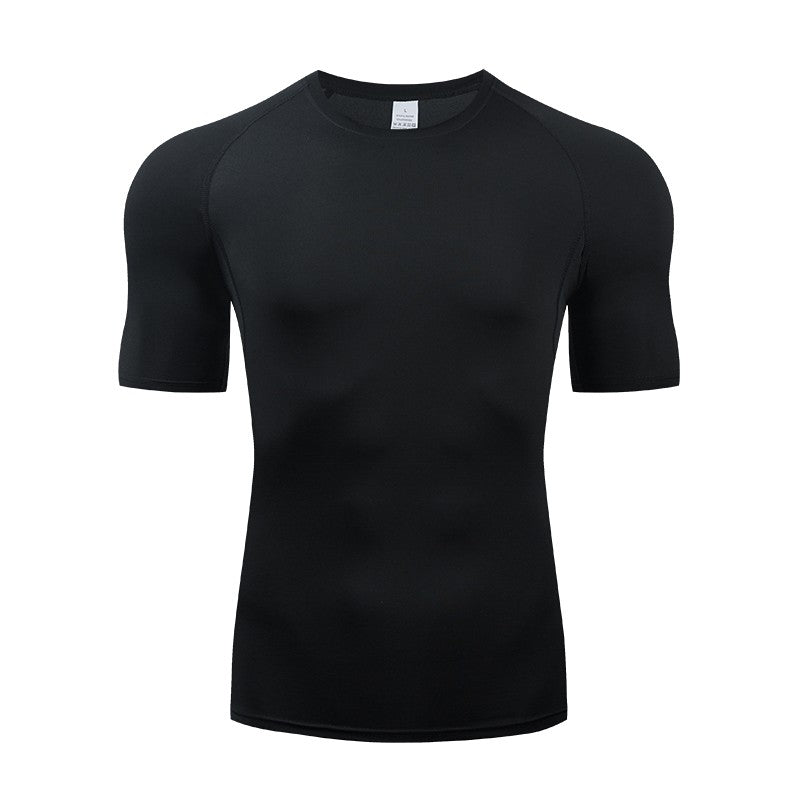 2024 Men's Sports Fitness Bodybuilding Gym Sweat Running Shirts Leggings Suits Black Thermal Underwear Top Long Sportswear Sets