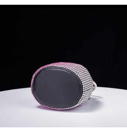 Women's bag 2024 a w bucket bags Women's inlaid diamond bag Fashion dinner women luxury single shoulder designer handbags