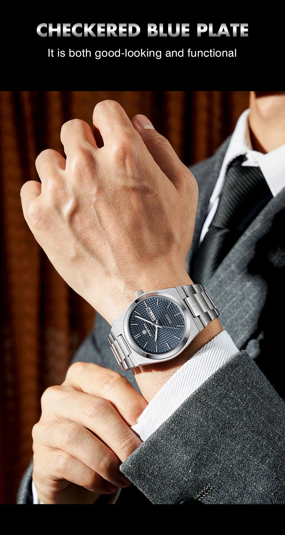 PAAZOMU Relógio Masculino de Luxo Original Moda Luminoso À Prova D'água Cronógrafo Data Relógio Masculino Couro Quartzo Relógios Masculinos Reloj