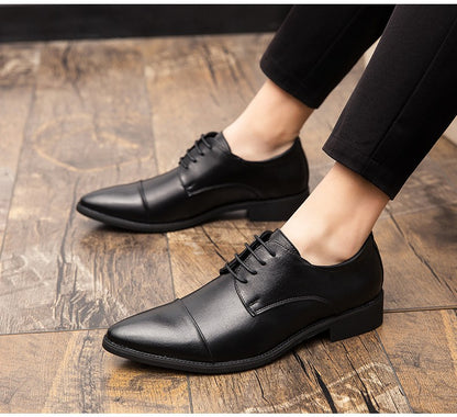 Men's Dress Shoes Classic Casual Business Leather Shoes Men Retro Office Wedding Leather Formal Social Brogues Shoes For Men