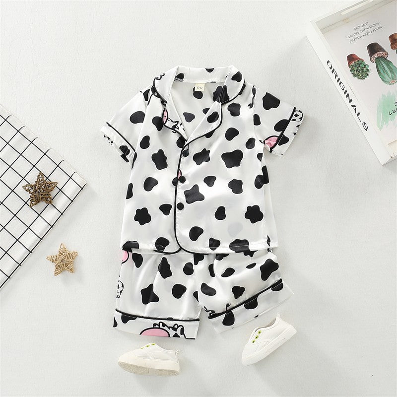New Summer Baby Girls Clothes Suit Children Sleepwear Shirt Shorts 2Pcs/Sets Infant Pajamas Kids Clothing Toddler Casual Costume