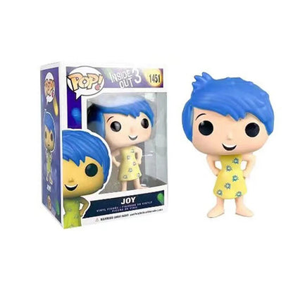 Anime Divertidamente 2 Alegria Ansiedade Raiva Tristeza Nojinho Medo Boneco POP Brinquedos de Ação Filme de Desenho Animado Bonecos de PVC