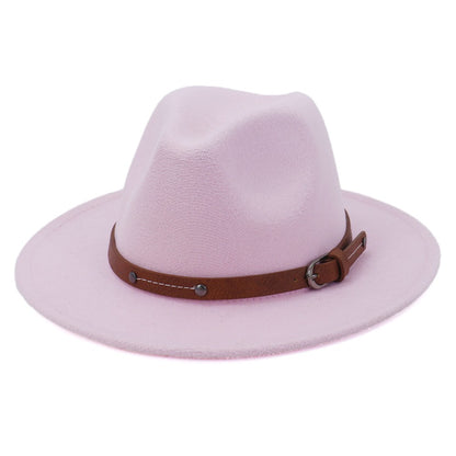 Fedoras Winter Hat For Women 59-61CM Men Panama Felted Jazz Hats New Trilby Church Cap sombreros de mujer