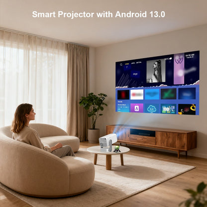 Projetor ThundeaL Novo 4K Full HD TD80 Pro Android WiFi 3D Home Theater TD80Pro Vídeo 3D Projetor Portátil Mini PK TD80W