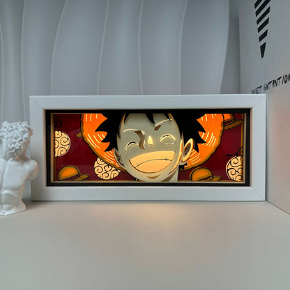 Anime Cartoon series paper-cut light room bedroom night light atmosphere light remote control colorful light box
