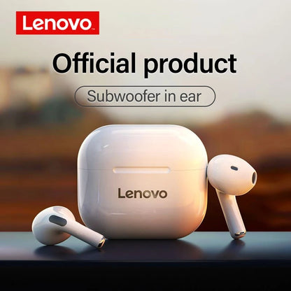 Lenovo LP40PRO/LP40 5 peças Fone de Ouvido Sem Fio Bluetooth 5.0 Estéreo Duplo Redução de Ruído Graves Controle de Toque Longa Espera 230mA