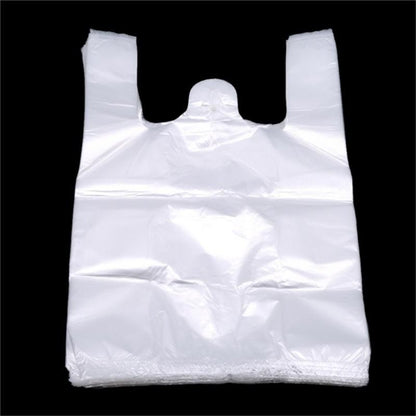 100pcs Transparent Bags Shopping Bag Plastic Supermarket Bags