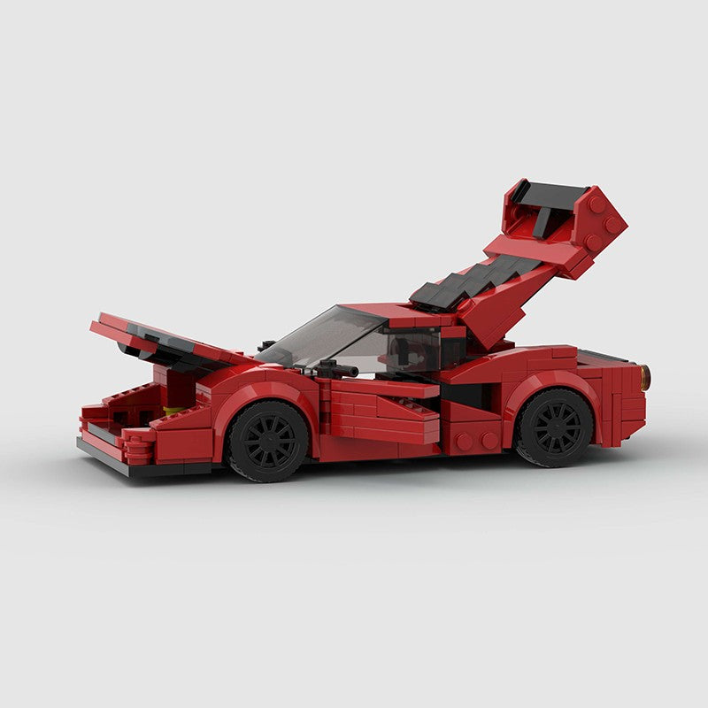 MOC Carro Esportivo de Corrida Veículo Cidade Speed Racer Modelo Técnico Blocos de Construção Tijolos Supercarro F1 Brinquedos Infantis Presentes para Meninos NSX