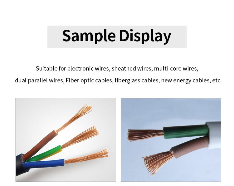 Automatic Computer cable Cutting and stripping Machine Sheathed Wire Cutting And Stripper Machine English Version