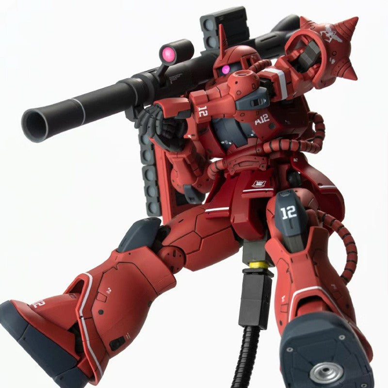 GTO Char's Zaku HG 1/144 Mech Assembly Model Kit Action Figures Desktop Decoration Doll Boys' Puzzle Toys Gift Collectible