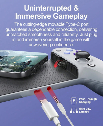 GameSir G8 Galileo Gamepad for Android iPhone 17/16 Phone Mobile Controller Hall Effect Sticks Analog Triggers Big Hands Design