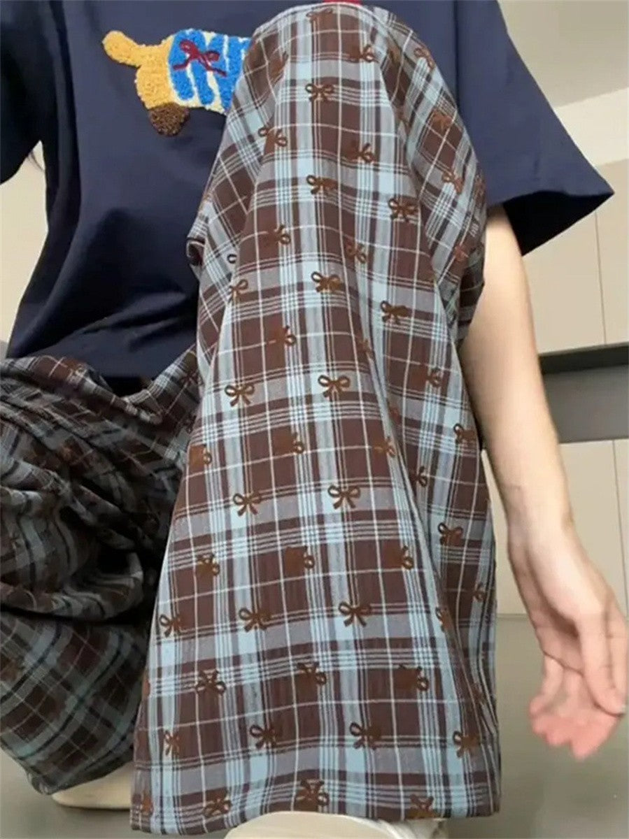 2025 Korean High-Grade Bow Pants Women Spring Autumn Comfortable High Waist Casual Slimming Long Pants Home Walking Pajama Pants