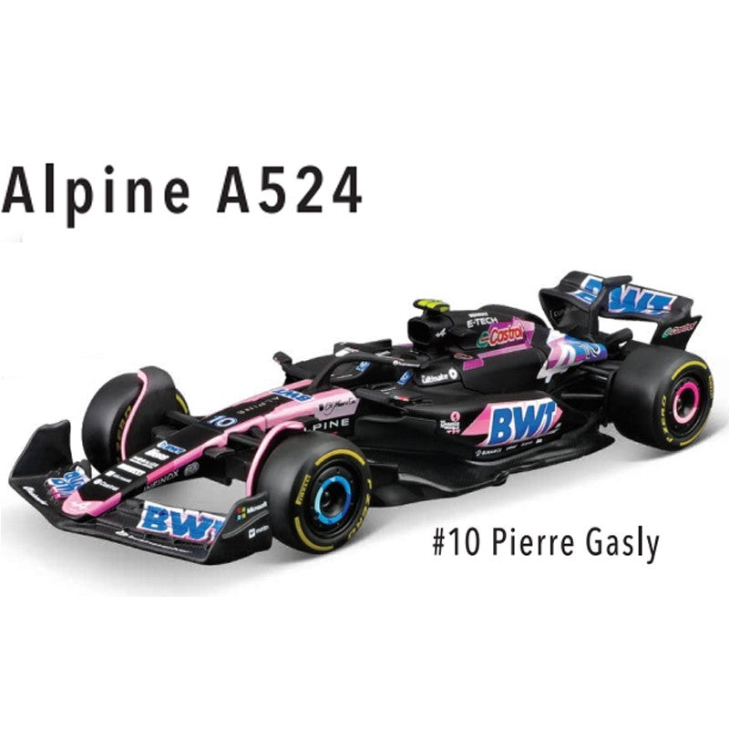 Bburago 1:43 Mercedes-AMG Petronas F1 Team W15 2024 #44 Hamilton #63 George Russell Carro Liga Fundido Modelo Brinquedo Colecionável