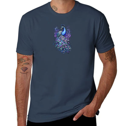 Fantasy Peacock 01 T-Shirt t shirt man luxury cotton t shirts man 100% T-Shirt