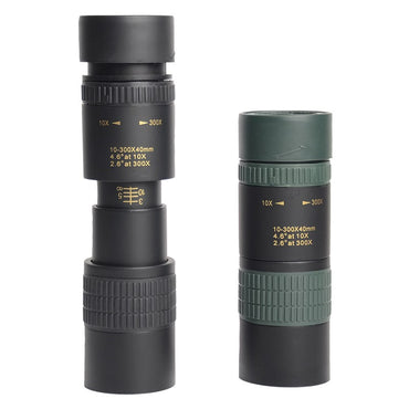 Telescópio Zoom 10-300x40 HD 4K Portátil Binóculo Potente Longo Alcance Monocular Profissional BAK4-Prismas Para Caça Acampamento