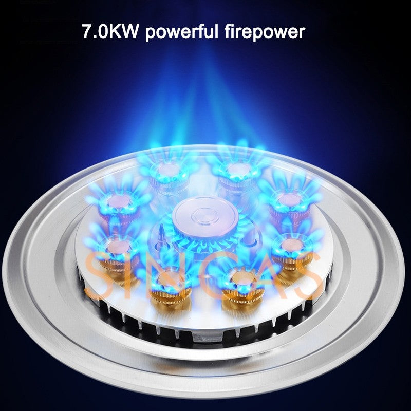Gas Stove Single Stove Household Desktop Liquefied Gas Natural Gas Stove Embedded Stainless Steel Fierce Fire Stove Burner Stove