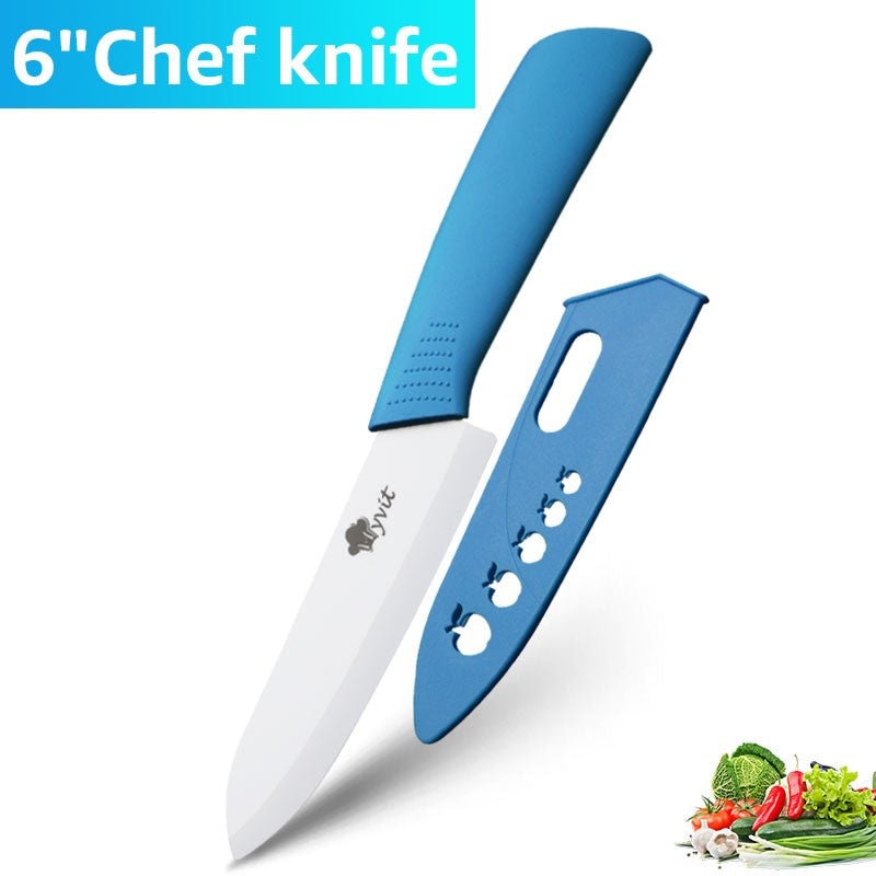 Conjunto de Facas de Cerâmica para Cozinha Profissional Faca de Cerâmica 3 4 5 6 Polegadas Faca de Descascar Frutas à Prova de Ferrugem para Fatiar Cortar Legumes