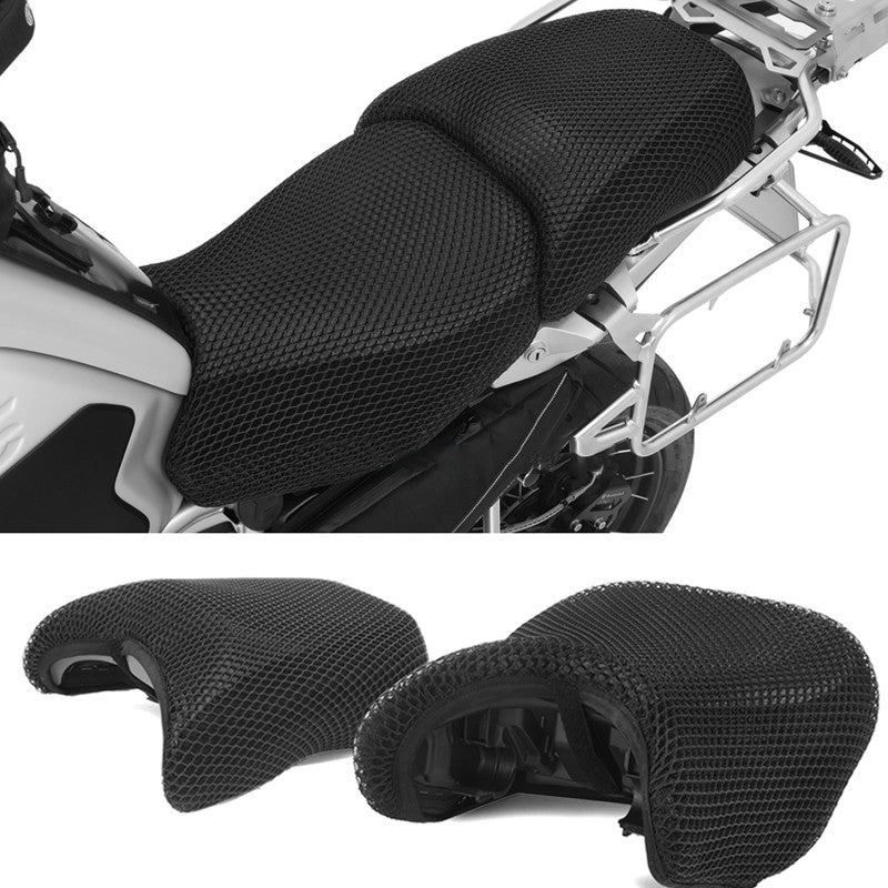 Capa de Assento de Tecido de Malha 3D Antiderrapante para Moto Almofada Impermeável para BMW R1200GS R 1200 GS ADV Adventure R1250GS R1250 GS
