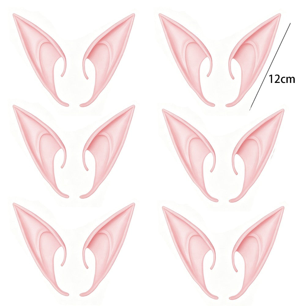 Halloween Elf Ears Latex Simulation Ears Props Fairy Angel Cosplay Mask Halloween Costume Accessories Mascaras Halloween Party