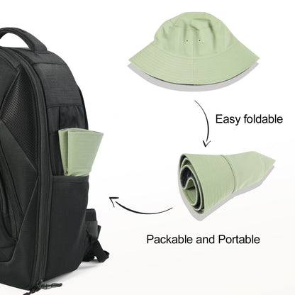 VOBOOM Chapéus de Sol Unissex Tipo Bucket para Exterior, Dobráveis, Reversíveis, para Viagem, para Homens, Mulheres, Adolescentes, Meninas