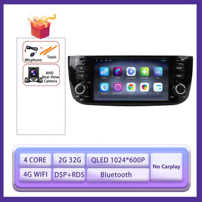 6.2 " Android 15 Auto Carplay Radio For Fiat Linea Punto EVO 2012-2015 Stereo Car Radio Multimedia Player GPS Navi Screen Tools