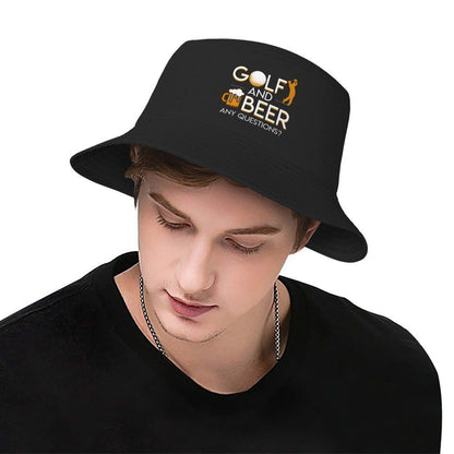 Custom Golf And Beer Bucket Hat Women Men Outdoor Sun Summer Camping Fishing Cap