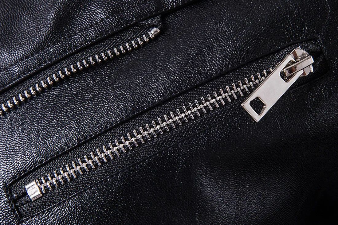 Motorcycle Slim Leather Jacket Men's Leather Jacket British Fashion Men's PU Leather Jacket mens solid color leather jackets