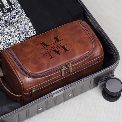 Custom Laser-Engraved Waterproof Multifunction Men's Wallet and Toiletry Bag Personalized Gift for Hi Birthday Anniversary ?