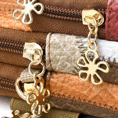 Trendy Diamond Pattern Patchwork Shoulder Bag Women's Multi-zipper Casual Crossbody Bag for Daily Shopping Commute