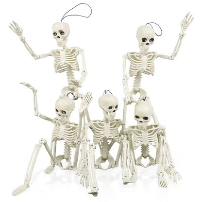 Decorações de Halloween para Casa Crânio Esqueleto Adereços de Terror para Exterior Caveira e Mãos Realistas para Jardim Brincadeiras Festas e Suprimentos
