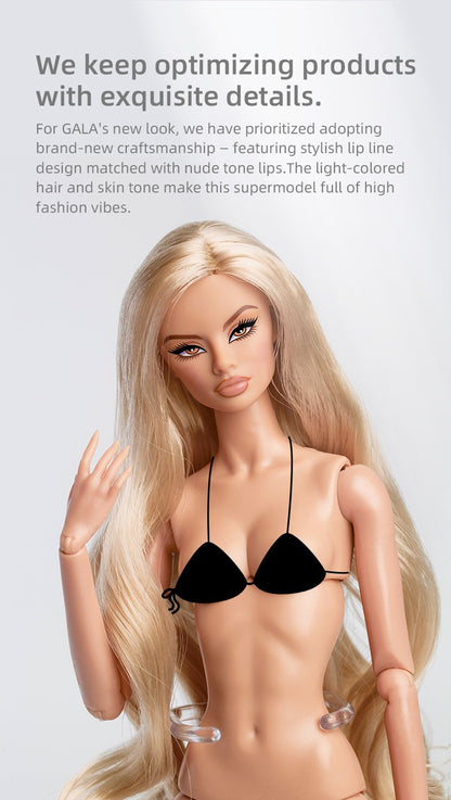 Xianxian Doll 32cm GALA Second Generation BJD Ball-Jointed Supermodel Blonde Caramel Wine-Red Limited Collector Birthday Gift