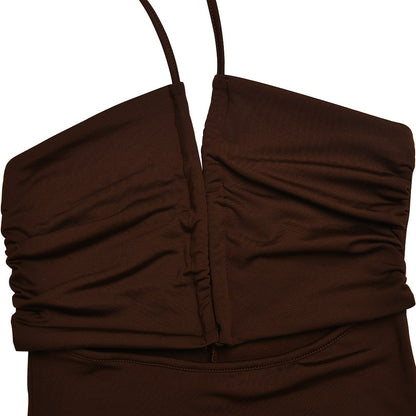 Sleeveless Sexy Female Midi Backless Dresses Slim Night Club Party Women's Dress