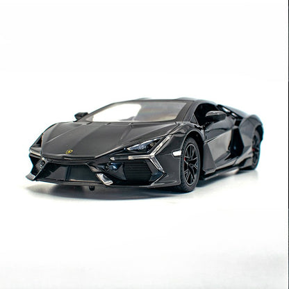Miniatura 1:24 Lamborghini Revuelto Modelo Liga Carro Esportivo Diecast Brinquedo Portas Abertas com Recuo e Spray Veículos de Presente para Crianças