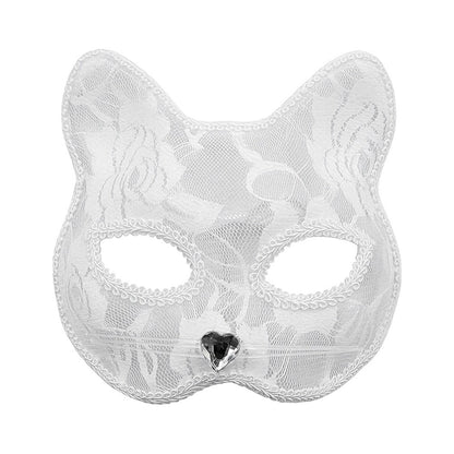 Cat Face Masquerade Mask Black White Lace Costume Accessories Costume Party Accessories Fun Prop Women Lace Mask Cosplay Event