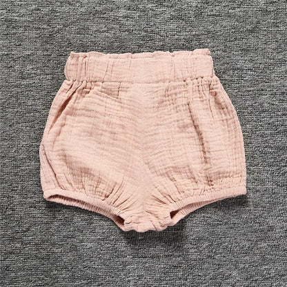 2025 Organic Cotton Shorts for Baby Clothes Toddler Boy & Girl Bloomer Printed Short Pants for Babies Board Shorts Diaper Covers