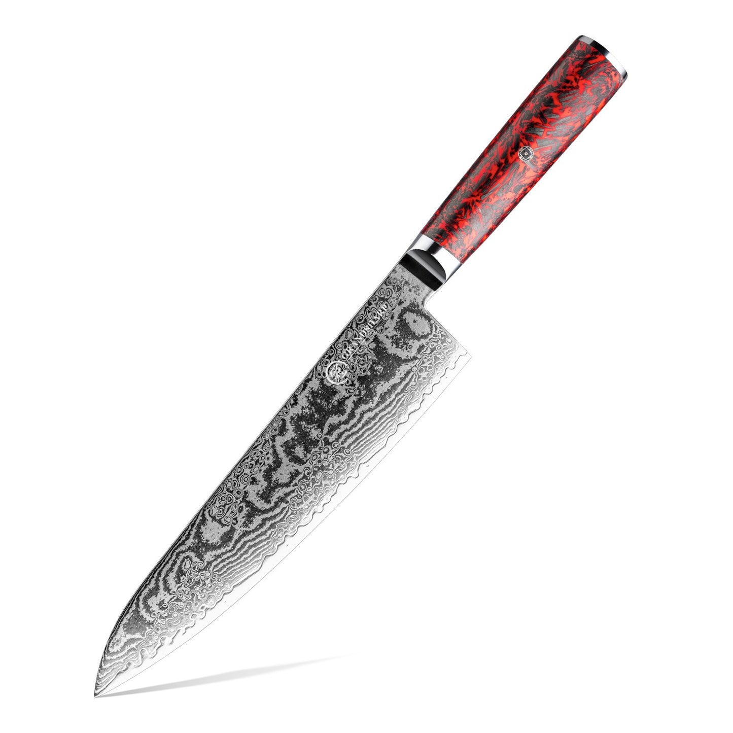 Grandsharp 1-6 Peças Conjunto de Facas de Cozinha 67 Camadas de Aço Damasco com Pó S35VN Faca Afiada de Chef Nakiri para Descascar Utensílios de Cozinha