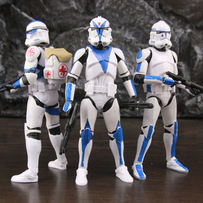 Star Wars 501st Legion ARF ARC Trooper Jesse Hardcase Commander Bane Denal Tup Dogma Boneco de Ação 6" Fase 2 Rex Team Clone Brinquedo