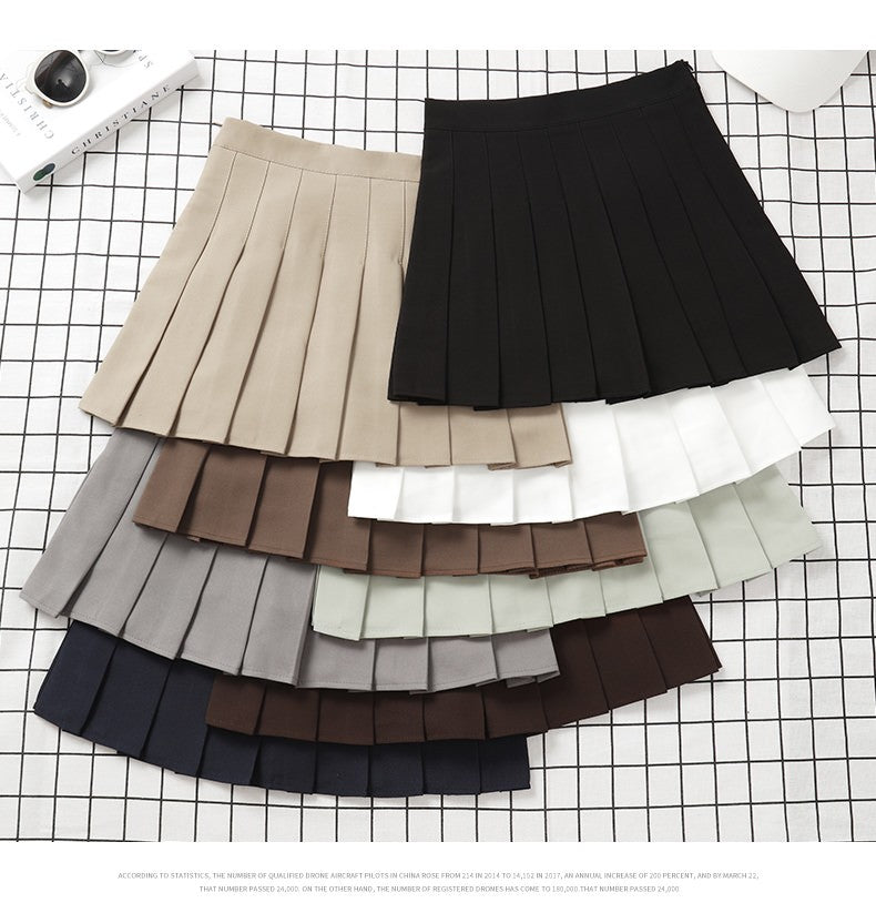 Brown Skirt Ladies 2022 Summer Clothes Women's High Waist Harajuku Korean Style