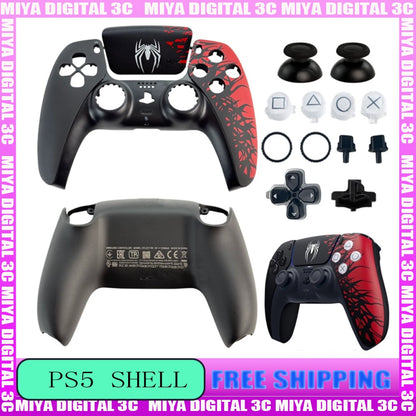 Replacement Shell for PS5 Controller with Touchpad DualSense U-uchiha Custom Faceplate Cover for BDM-010-050 Handle Accessories
