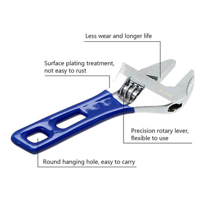 Chave Inglesa Ajustável de 24mm Aço Inoxidável Chave Universal Mini Chave de Porca Ferramentas Manuais para Uso Profissional e DIY