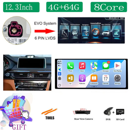 Para BMW X5 F15 X6 F16 2014 - 2018 Sistema NBT/EVO Rádio Automotivo Multimídia Player Android 14 GPS Navegação 4G BT Carplay Auto Ferramentas