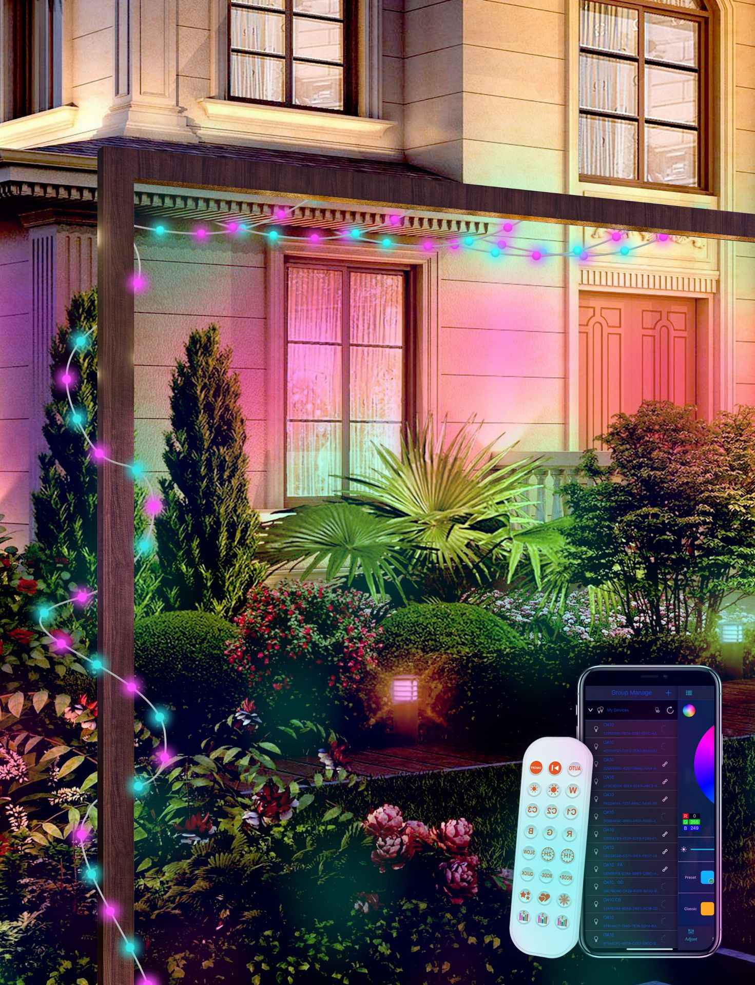 5M/10M/15M/20M Smart LED Light String Fairy Lights For Garden Christmas Halloween Festival Party Decor Outdoor Indoor