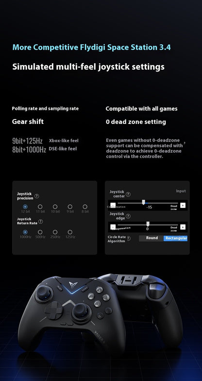 Flydigi Vader4 PRO Wireless Gaming Controller 1000Hz Force Switch Trigger RGB Real Vibration Elite APEX 4 Gamepad for PC Switch2