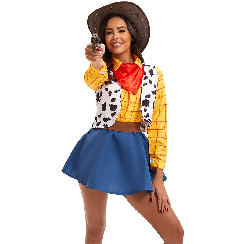 Cosplay Story Woody Costume Sets for Adult Cowboy Dress Carnival Halloween Party Fancy Dress up Performance Costume